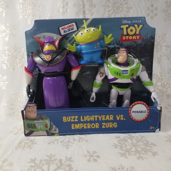 TOY STORY 4 BUZZ LIGHTYEAR VS EMPEROR ZURG & ALIEN - Picture 6 of 6